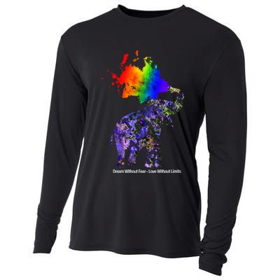 Dream Without Fear Elephant LGBT Cooling Performance Long Sleeve Crew