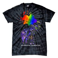 Dream Without Fear Elephant LGBT Tie-Dye T-Shirt