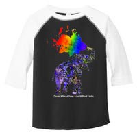 Dream Without Fear Elephant LGBT Toddler Fine Jersey T-Shirt