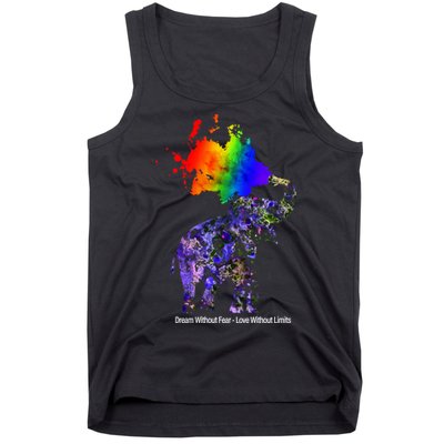 Dream Without Fear Elephant LGBT Tank Top