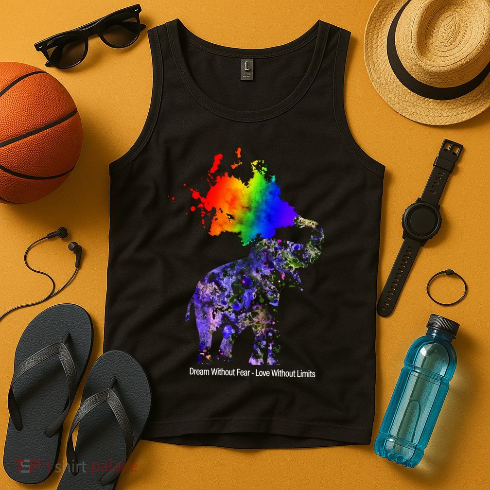 Dream Without Fear Elephant LGBT Tank Top
