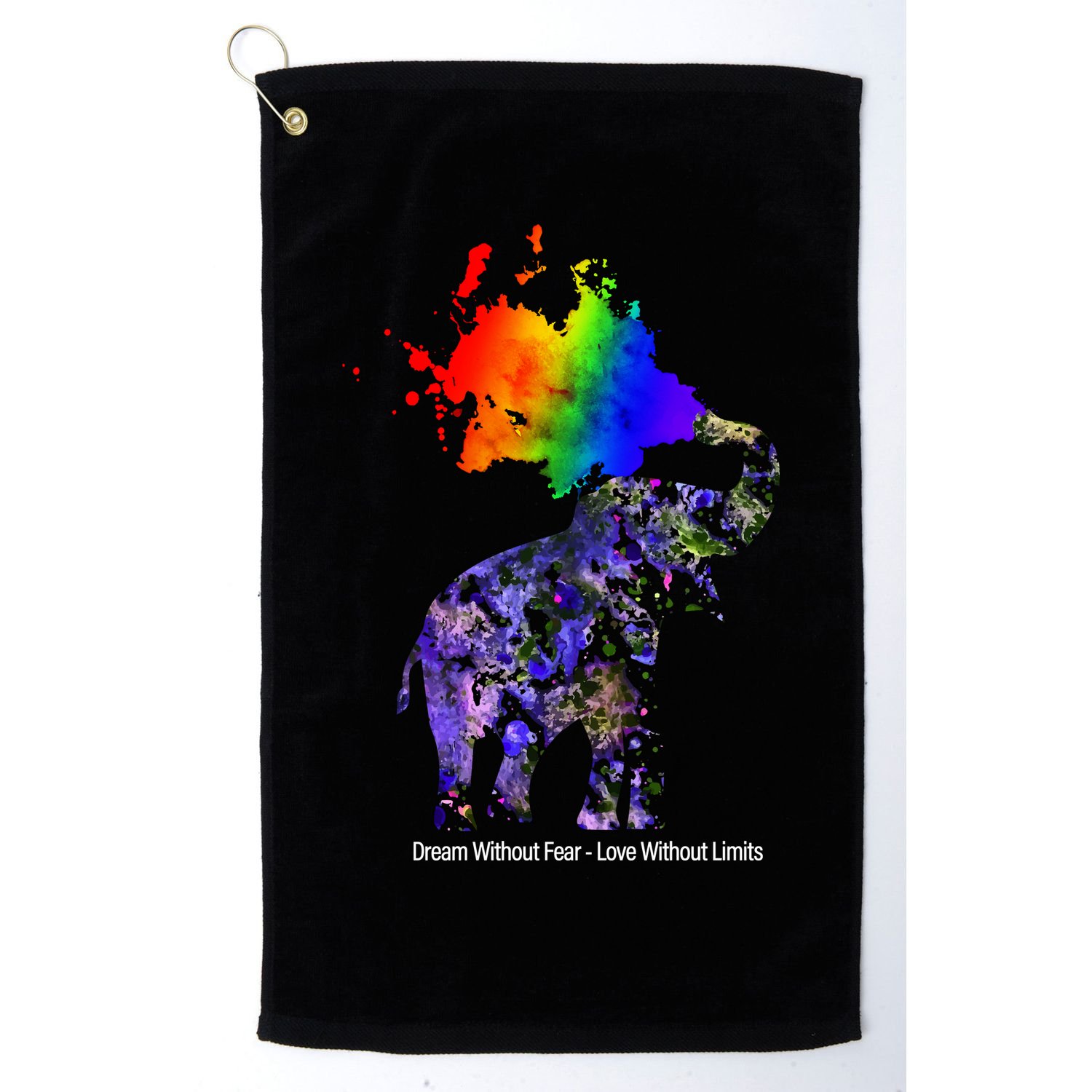 Dream Without Fear Elephant LGBT Golf Towel