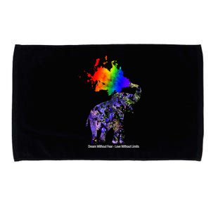 Dream Without Fear Elephant LGBT Microfiber Hand Towel