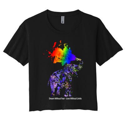 Dream Without Fear Elephant LGBT Crop Top