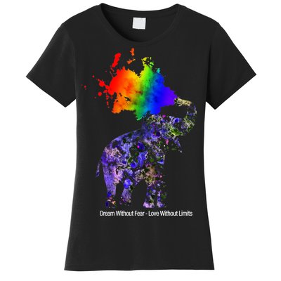 Dream Without Fear Elephant LGBT Women's T-Shirt