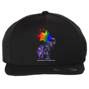 Dream Without Fear Elephant LGBT Wool Snapback Cap