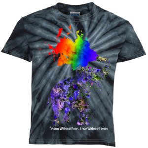 Dream Without Fear Elephant LGBT Kids Tie-Dye T-Shirt