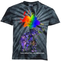 Dream Without Fear Elephant LGBT Kids Tie-Dye T-Shirt