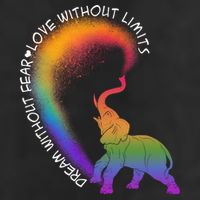 Dream Without Fear Love Without Limits LGBT 7 Panel Mesh Trucker Snapback Hat