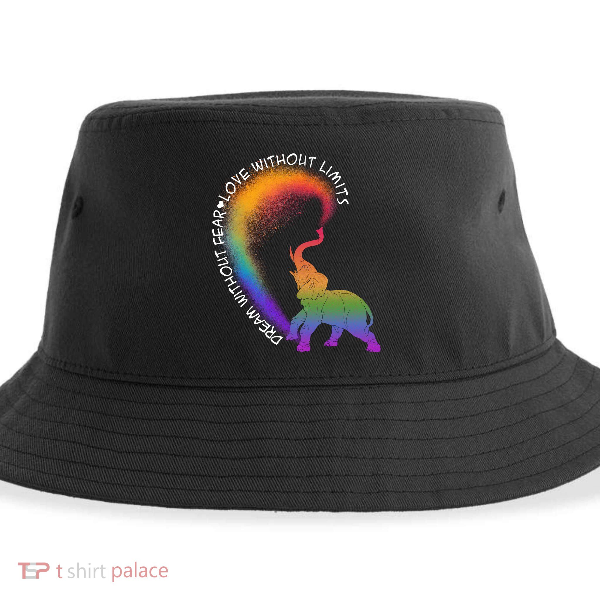 Dream Without Fear Love Without Limits LGBT Sustainable Bucket Hat