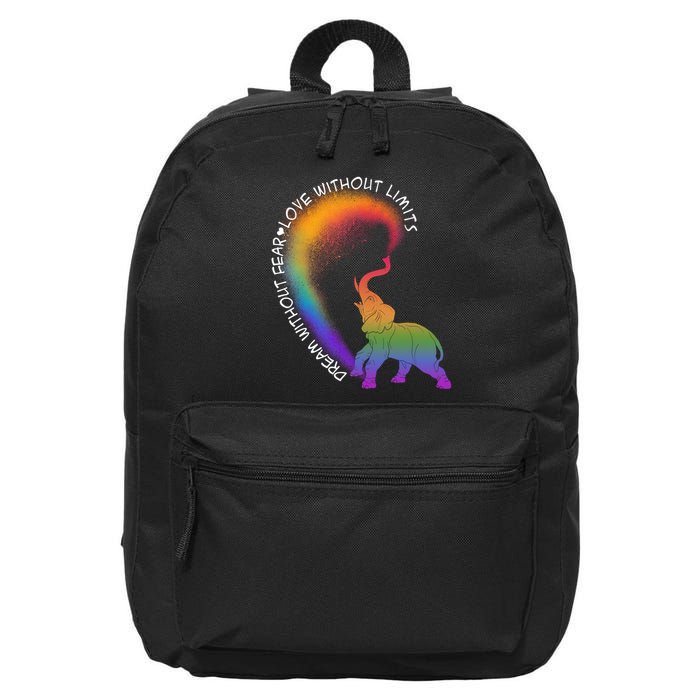 Dream Without Fear Love Without Limits LGBT 16 in Basic Backpack