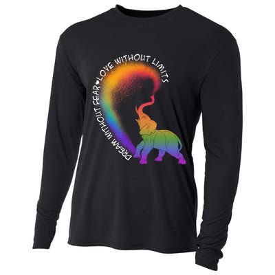 Dream Without Fear Love Without Limits LGBT Cooling Performance Long Sleeve Crew