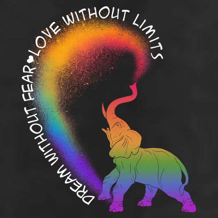 Dream Without Fear Love Without Limits LGBT 25L Jumbo Tote