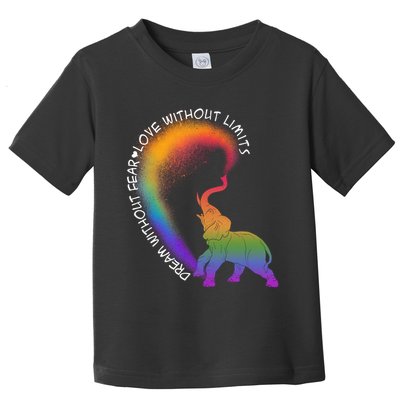 Dream Without Fear Love Without Limits LGBT Toddler T-Shirt