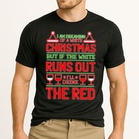 Dreaming of a White Christmas I'll Drink The Red Funny Wine Cooling Performance Crew T-Shirt