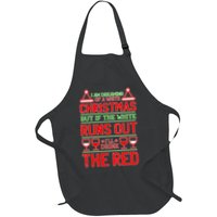 Dreaming of a White Christmas I'll Drink The Red Funny Wine Apron
