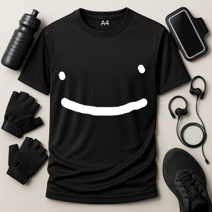 Dreamy Smiley Face Cooling Performance Crew T-Shirt