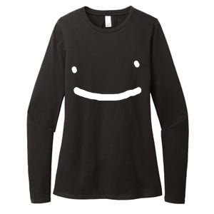 Dreamy Smiley Face Womens CVC Long Sleeve Shirt