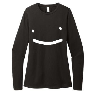 Dreamy Smiley Face Womens CVC Long Sleeve Shirt