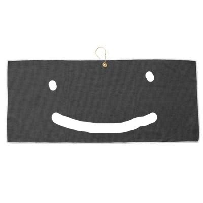 Dreamy Smiley Face Large Microfiber Waffle Golf Towel