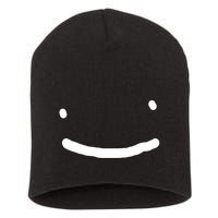 Dreamy Smiley Face Short Acrylic Beanie