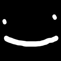 Dreamy Smiley Face Short Acrylic Beanie