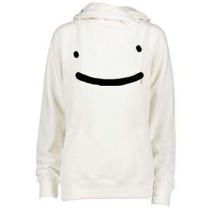 Dreamy Smiley Face Womens Funnel Neck Pullover Hood