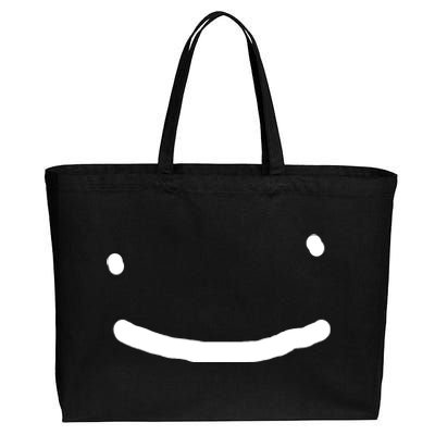 Dreamy Smiley Face Cotton Canvas Jumbo Tote