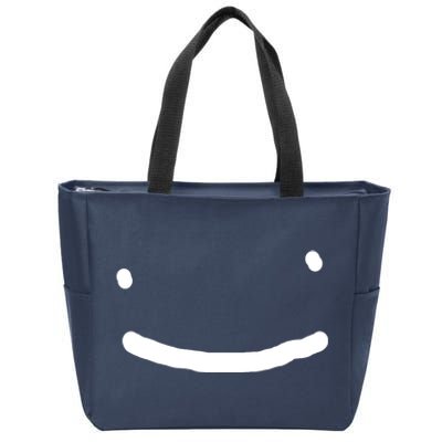 Dreamy Smiley Face Zip Tote Bag