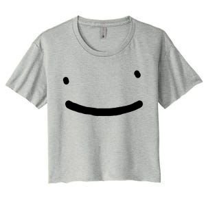 Dreamy Smiley Face Women's Crop Top Tee