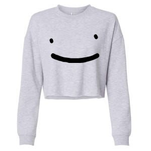 Dreamy Smiley Face Cropped Pullover Crew