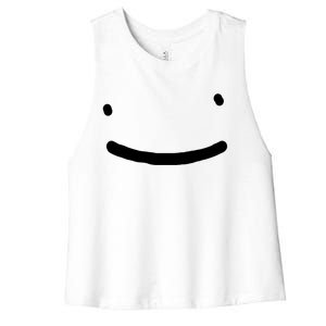 Dreamy Smiley Face Women's Racerback Cropped Tank