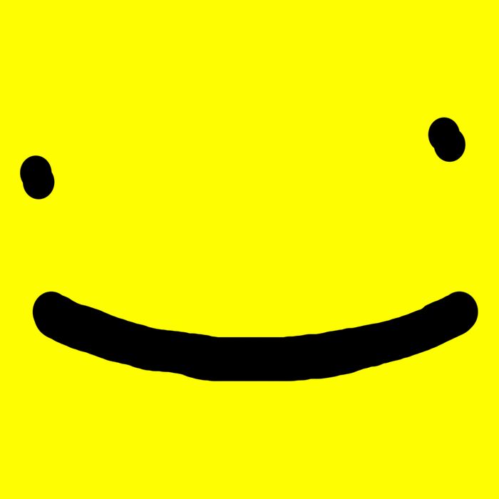Dreamy Smiley Face Button