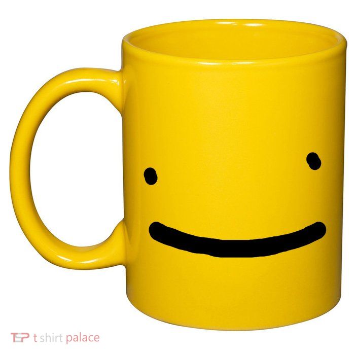 Dreamy Smiley Face 11oz C Handle Ceramic Mug
