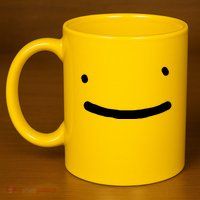 Dreamy Smiley Face 11oz C Handle Ceramic Mug