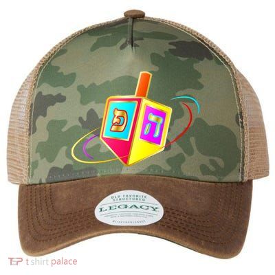 Dreidel Hanukkah Festival of Lights Legacy Tie Dye Trucker Hat