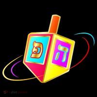 Dreidel Hanukkah Festival of Lights Impact Tech Backpack