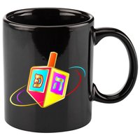 Dreidel Hanukkah Festival of Lights 11oz C Handle Ceramic Mug