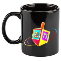 Dreidel Hanukkah Festival of Lights 11oz C Handle Ceramic Mug