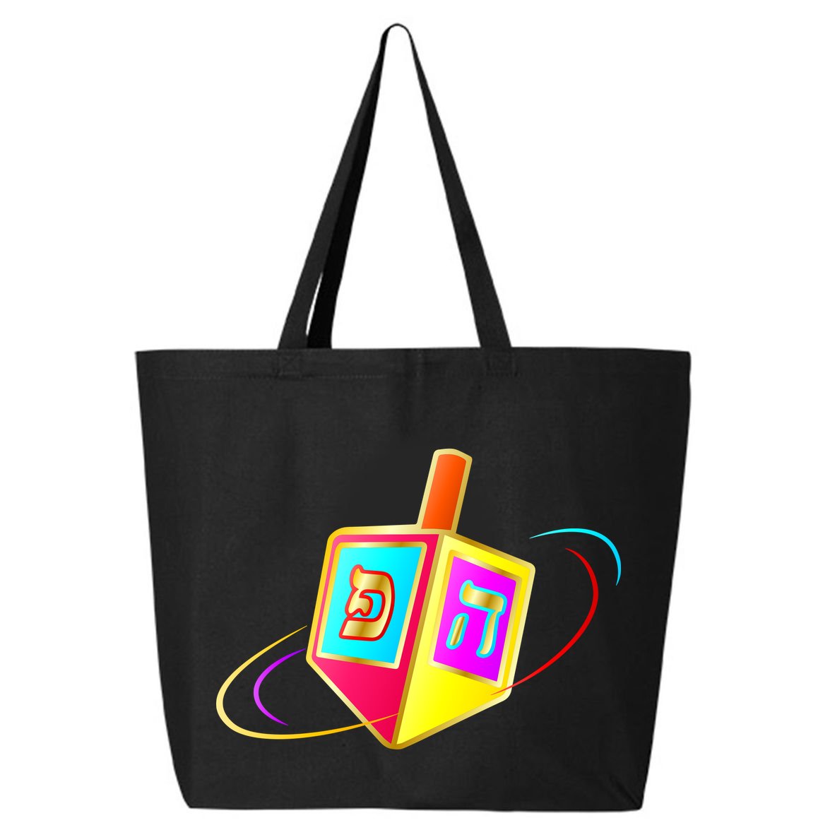 Dreidel Hanukkah Festival of Lights 25L Jumbo Tote