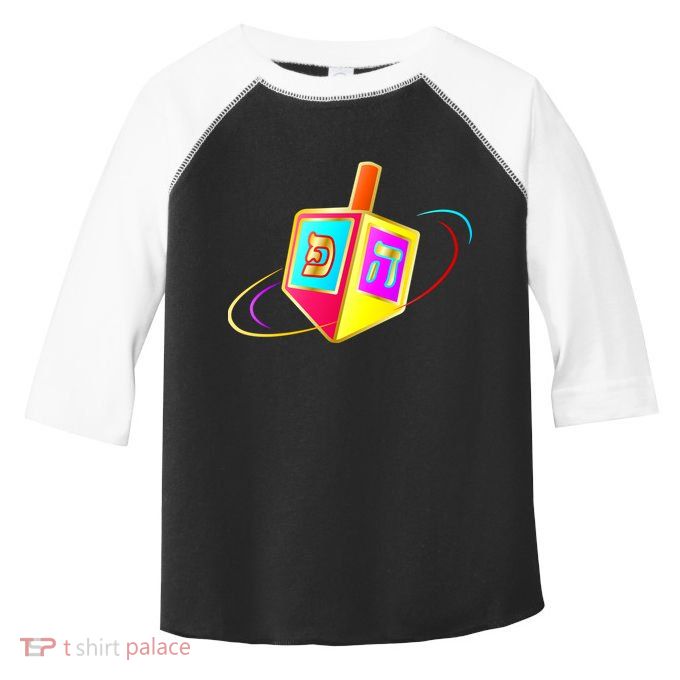 Dreidel Hanukkah Festival of Lights Toddler Fine Jersey T-Shirt