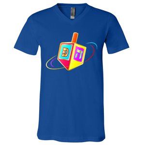 Dreidel Hanukkah Festival of Lights V-Neck T-Shirt