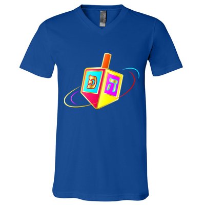 Dreidel Hanukkah Festival of Lights V-Neck T-Shirt
