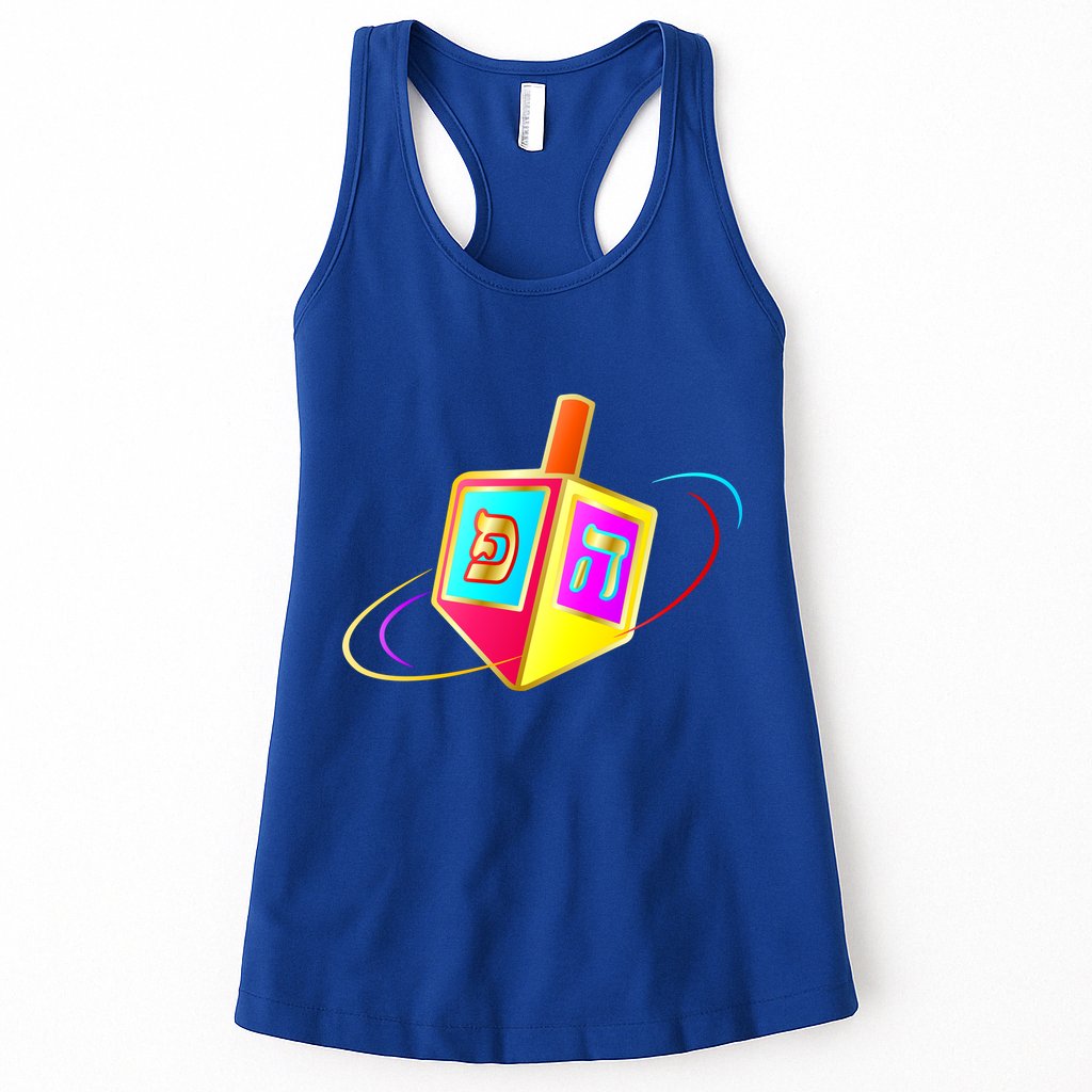 Dreidel Hanukkah Festival of Lights Womens Tank Top