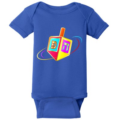 Dreidel Hanukkah Festival of Lights Baby Bodysuit