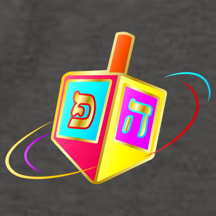 Dreidel Hanukkah Festival of Lights Vector Backpack