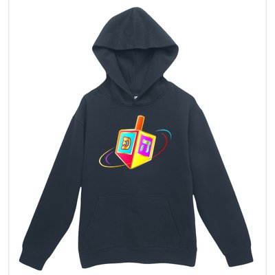 Dreidel Hanukkah Festival of Lights Urban Pullover Hoodie