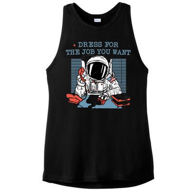 Dress For The Job You Want Astronaut Ladies PosiCharge Tri-Blend Wicking Tank