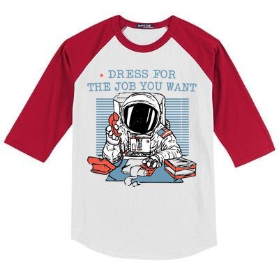 Dress For The Job You Want Astronaut Kids Colorblock Raglan Jersey