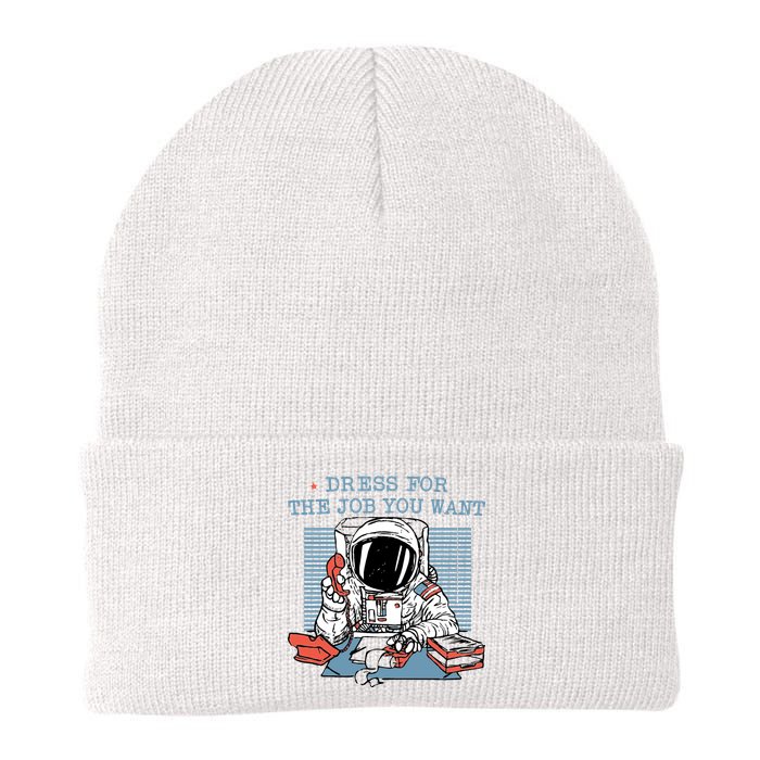 Dress For The Job You Want Astronaut Knit Cap Winter Beanie